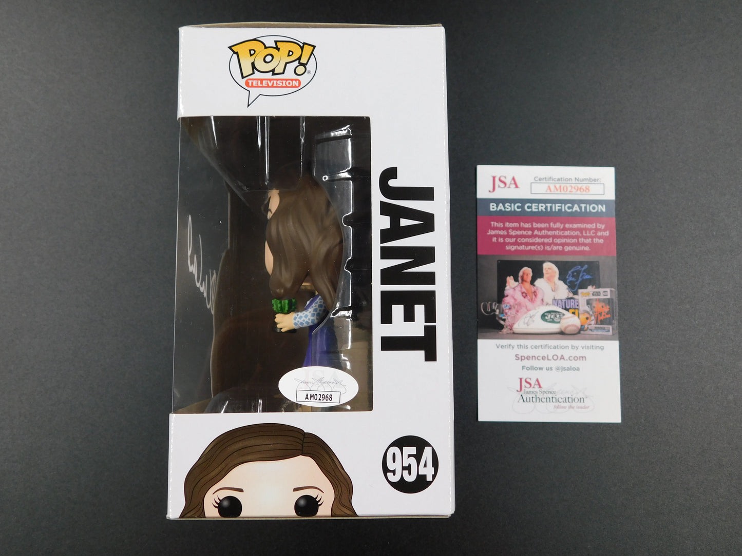 D'Arcy Carden Signed Autographed Funko Pop 954 Janet The Good Place NBC JSA COA