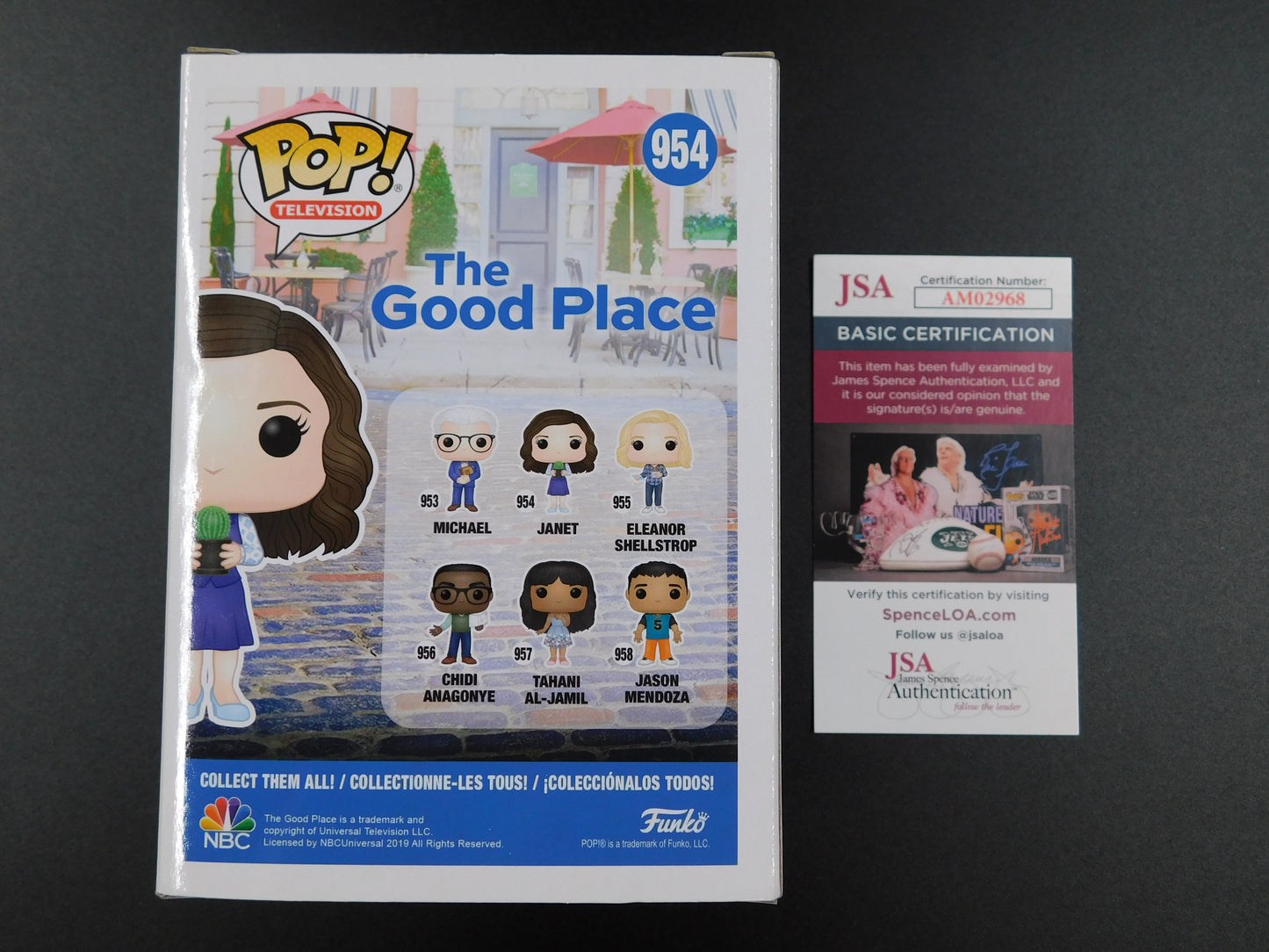 D'Arcy Carden Signed Autographed Funko Pop 954 Janet The Good Place NBC JSA COA