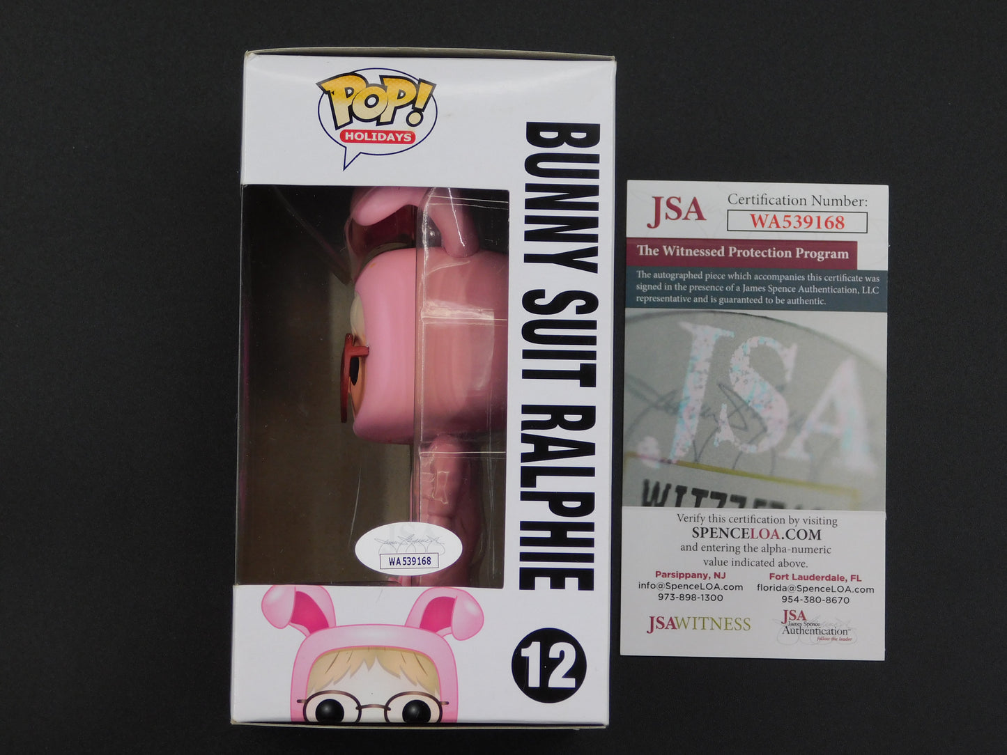 Peter Billingsley Signed Autographed Vinyl Funko Pop! 12 A Christmas Story Bunnie Suit Ralphie Parker JSA COA