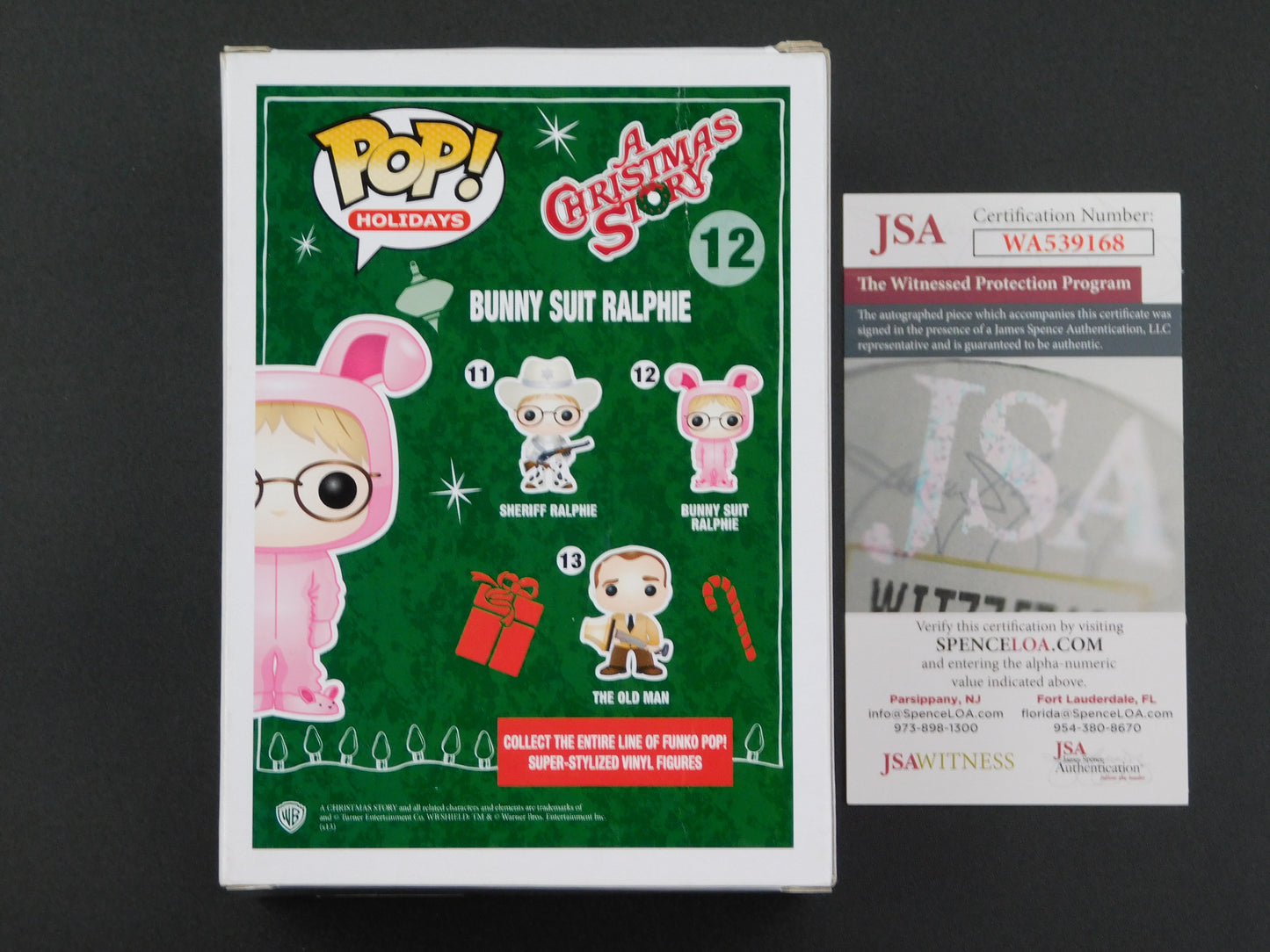 Peter Billingsley Signed Autographed Vinyl Funko Pop! 12 A Christmas Story Bunnie Suit Ralphie Parker JSA COA