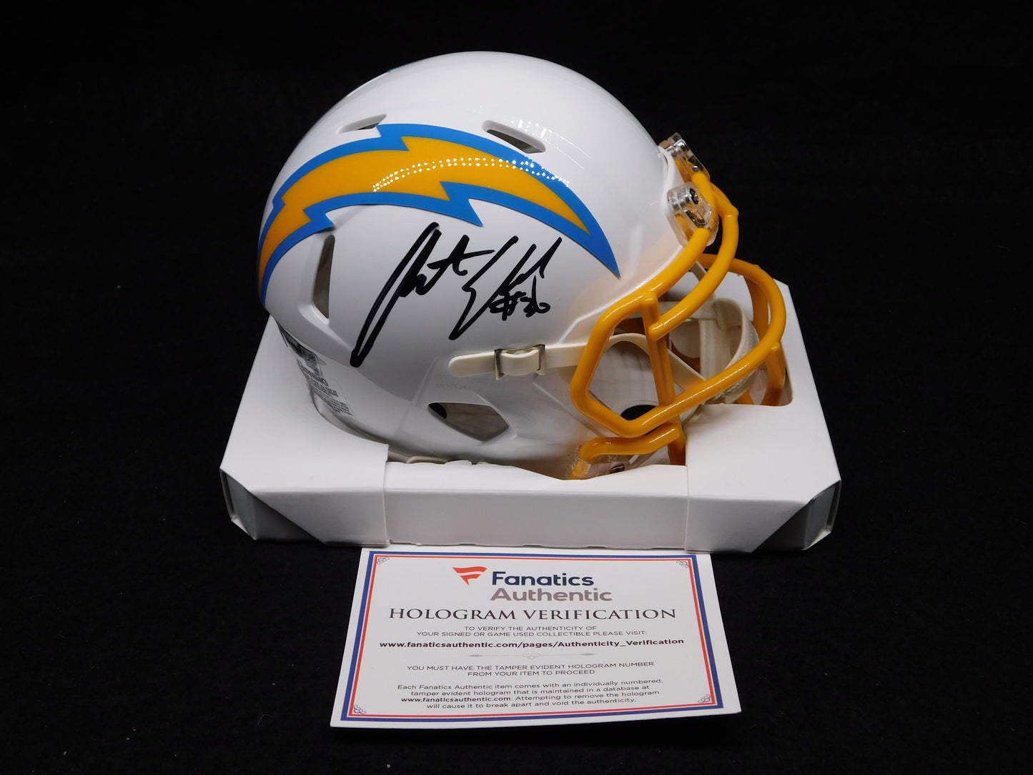 Austin Ekeler Signed Autographed Los Angeles Chargers Speed Mini Helmet Fanatics