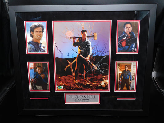 Bruce Campbell Signed Autographed Framed 11x14 Photo Evil Dead Ash Beckett BAS COA