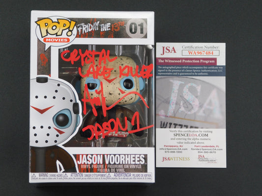 Ari Lehman Signed Autographed Vinyl Funko Pop! 01 Friday The 13th Jason Voorhees Crystal Lake Killer JSA COA