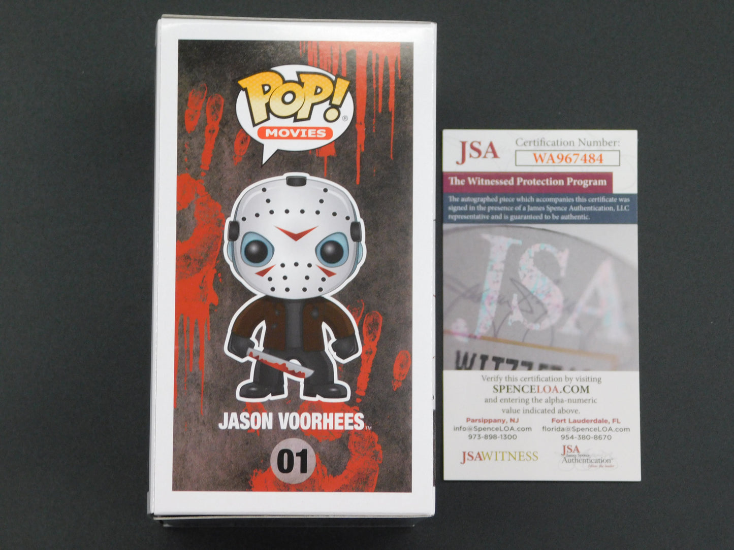 Ari Lehman Signed Autographed Vinyl Funko Pop! 01 Friday The 13th Jason Voorhees Crystal Lake Killer JSA COA