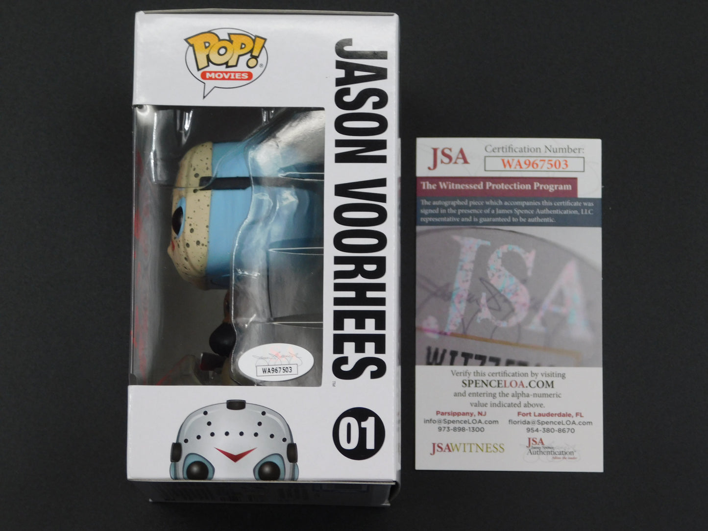 Ari Lehman Signed Autographed Vinyl Funko Pop! 01 Friday The 13th Jason Voorhees 146 Kills + Counting JSA COA