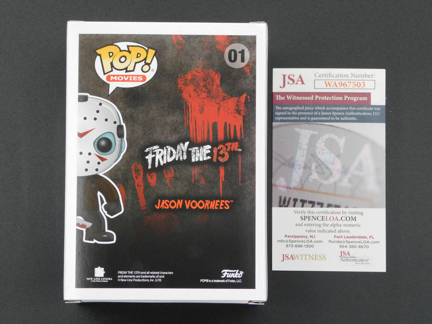 Ari Lehman Signed Autographed Vinyl Funko Pop! 01 Friday The 13th Jason Voorhees 146 Kills + Counting JSA COA