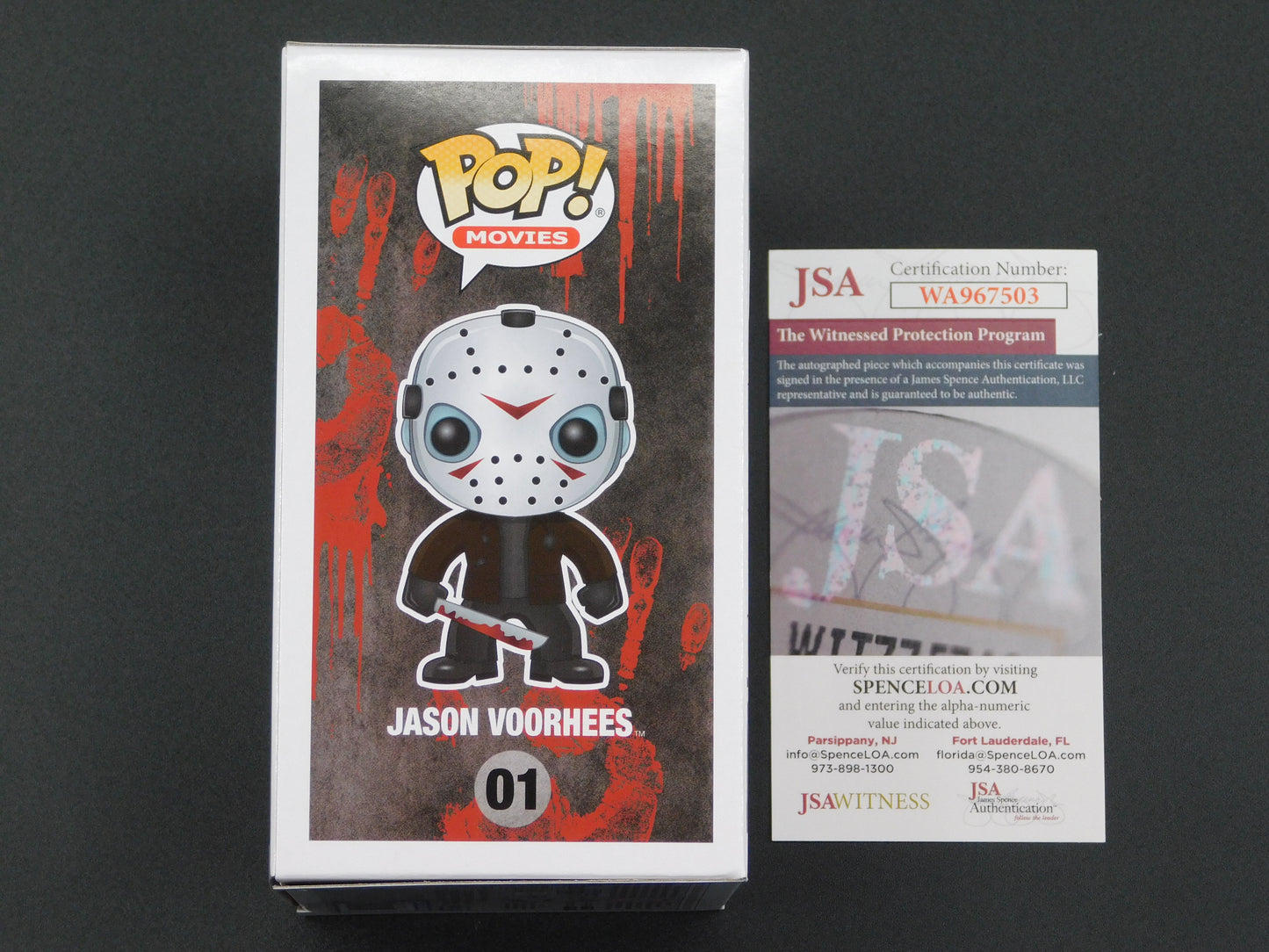 Ari Lehman Signed Autographed Vinyl Funko Pop! 01 Friday The 13th Jason Voorhees 146 Kills + Counting JSA COA