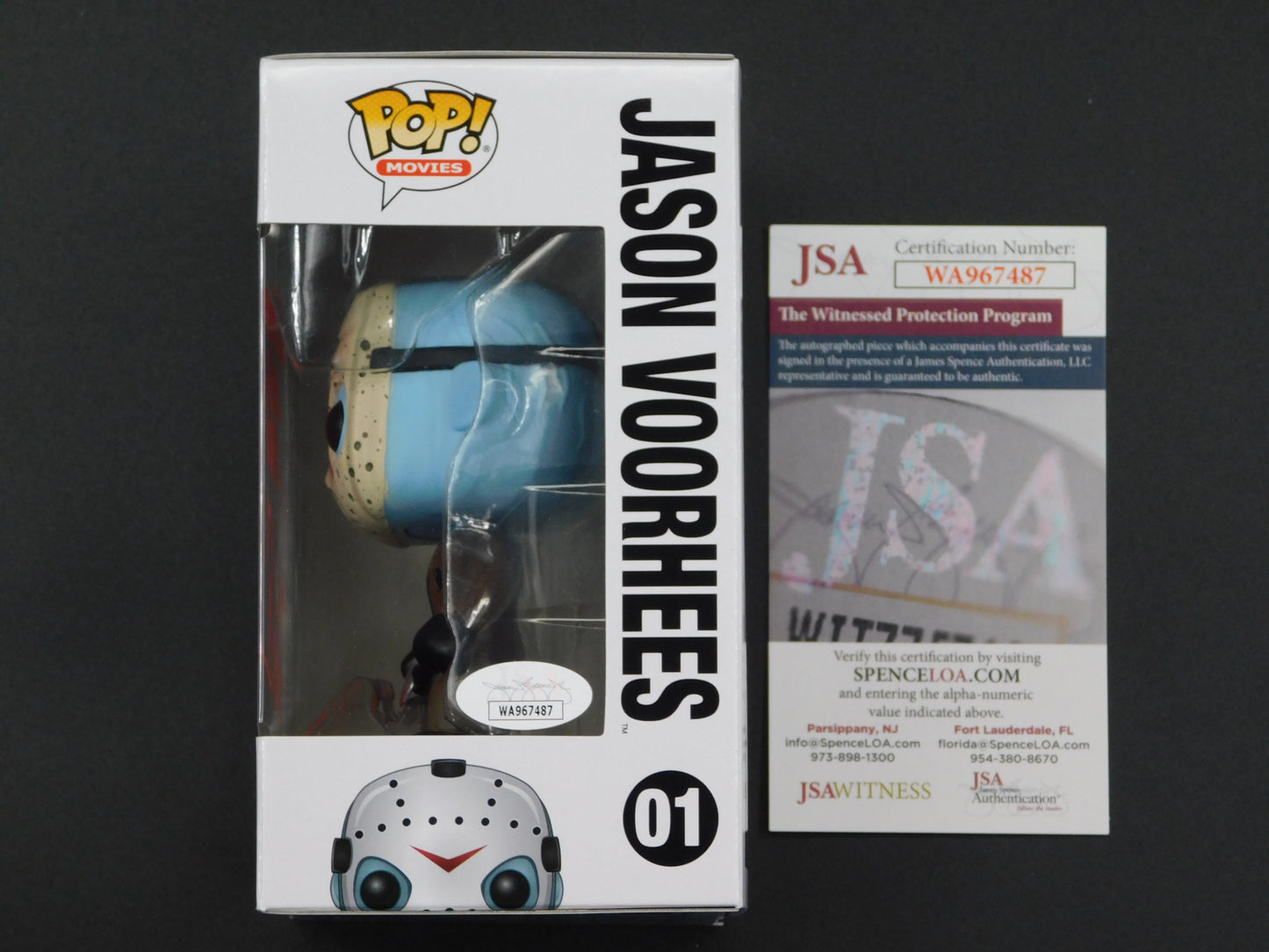 Ari Lehman Signed Autographed Vinyl Funko Pop! 01 Friday The 13th Jason Voorhees Slaying Since 1980 JSA COA