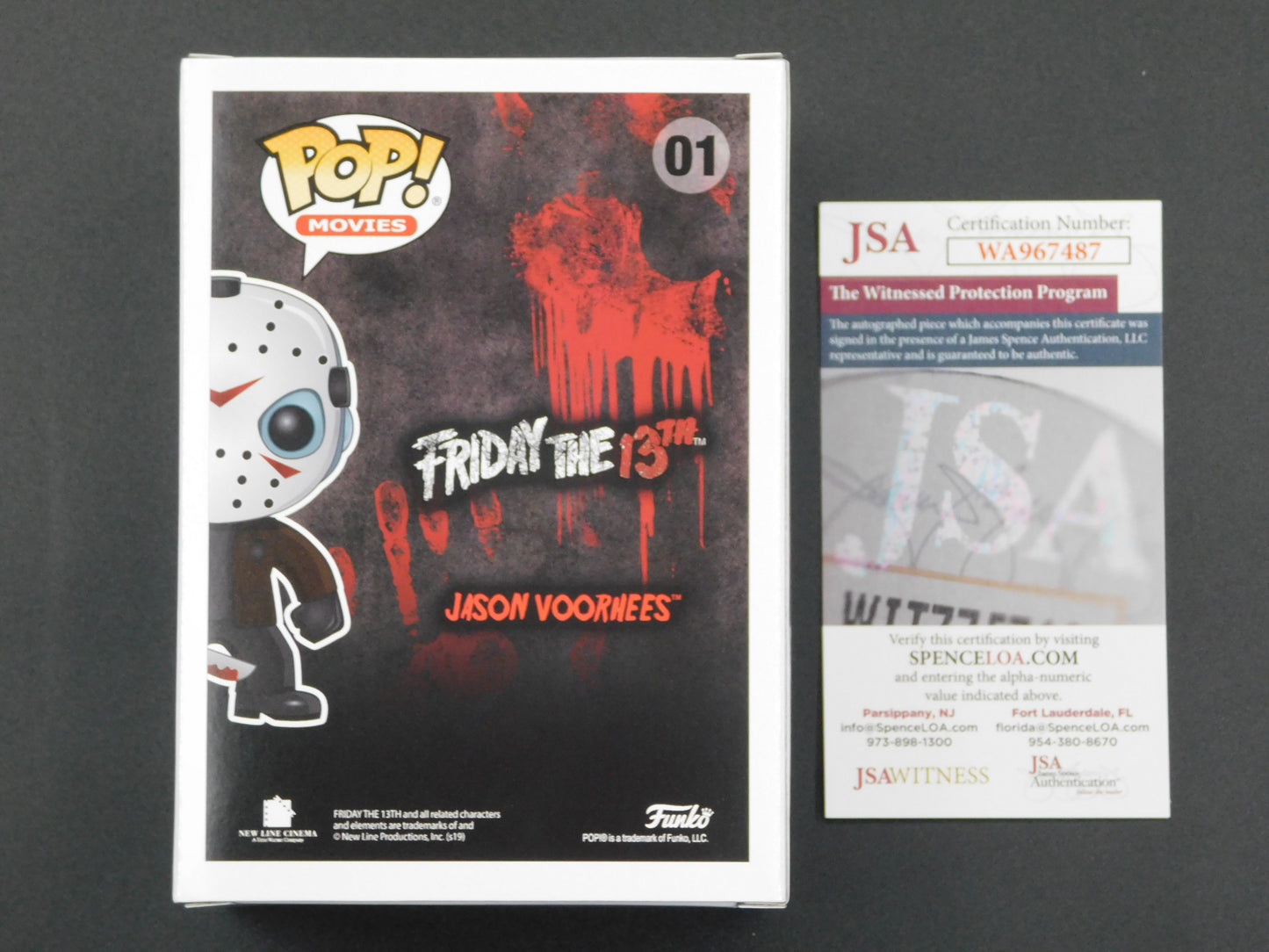 Ari Lehman Signed Autographed Vinyl Funko Pop! 01 Friday The 13th Jason Voorhees Slaying Since 1980 JSA COA