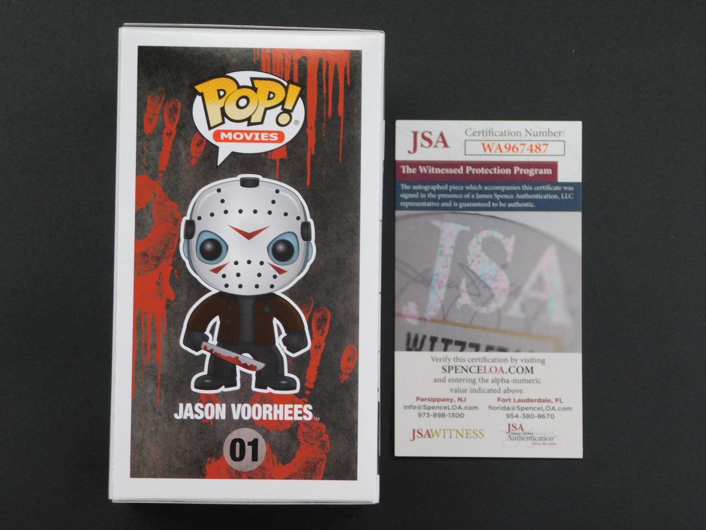 Ari Lehman Signed Autographed Vinyl Funko Pop! 01 Friday The 13th Jason Voorhees Slaying Since 1980 JSA COA