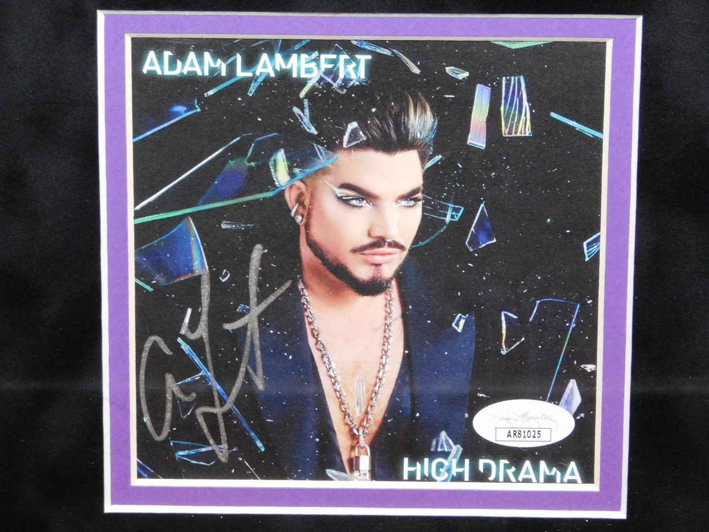 Adam Lambert Signed Autograph Framed CD Insert High Drama Album American Idol JSA COA