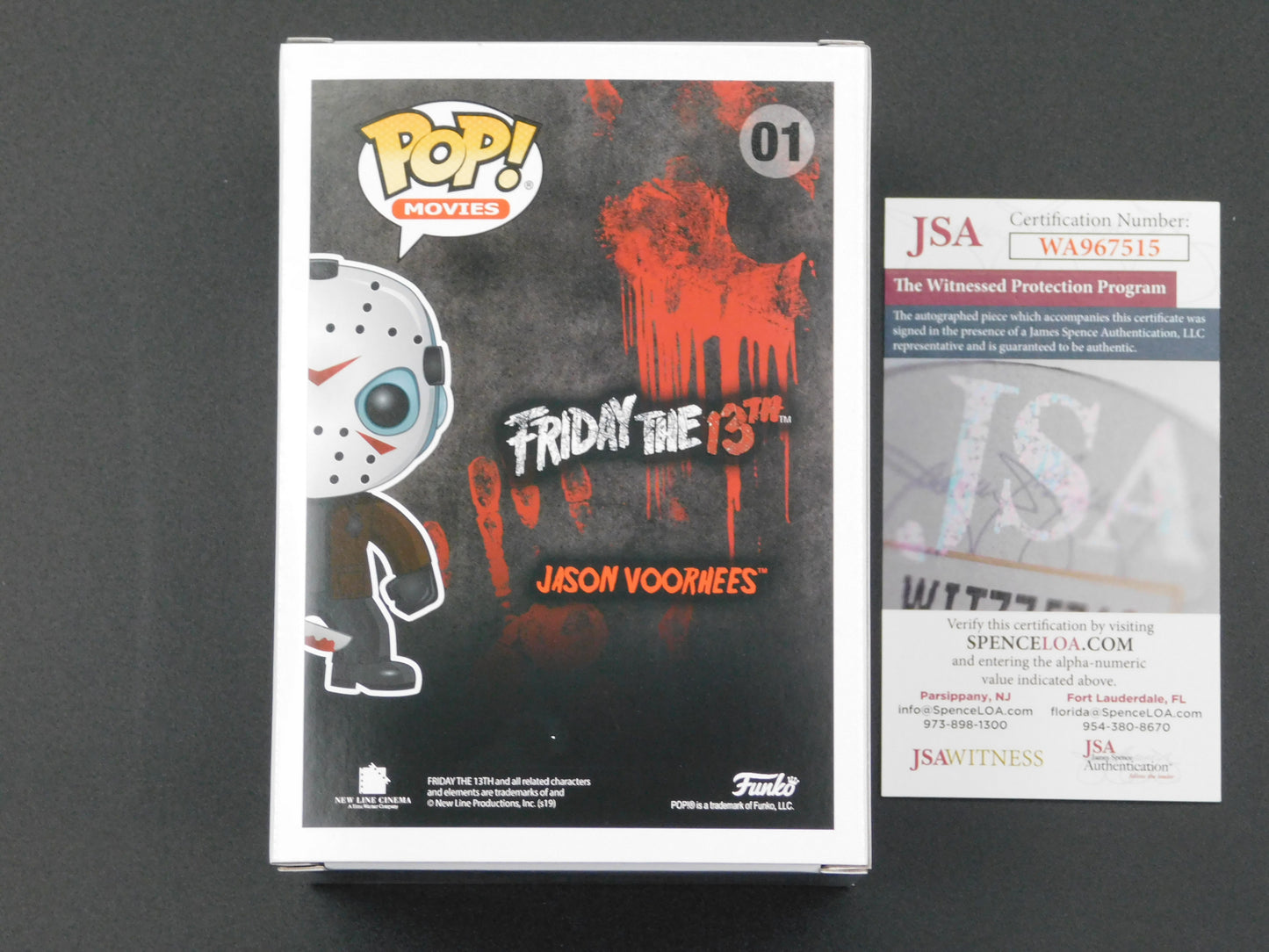 Ari Lehman Signed Autographed Vinyl Funko Pop! 01 Friday The 13th Jason Voorhees First Jason JSA COA