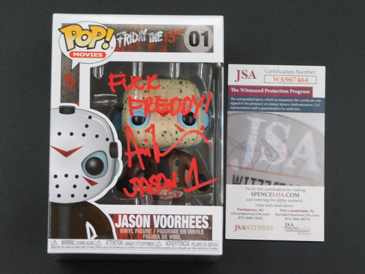 Ari Lehman Signed Autographed Vinyl Funko Pop! 01 Friday The 13th Jason Voorhees F Freddy JSA COA