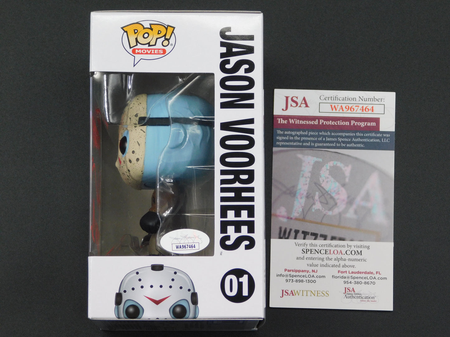 Ari Lehman Signed Autographed Vinyl Funko Pop! 01 Friday The 13th Jason Voorhees F Freddy JSA COA