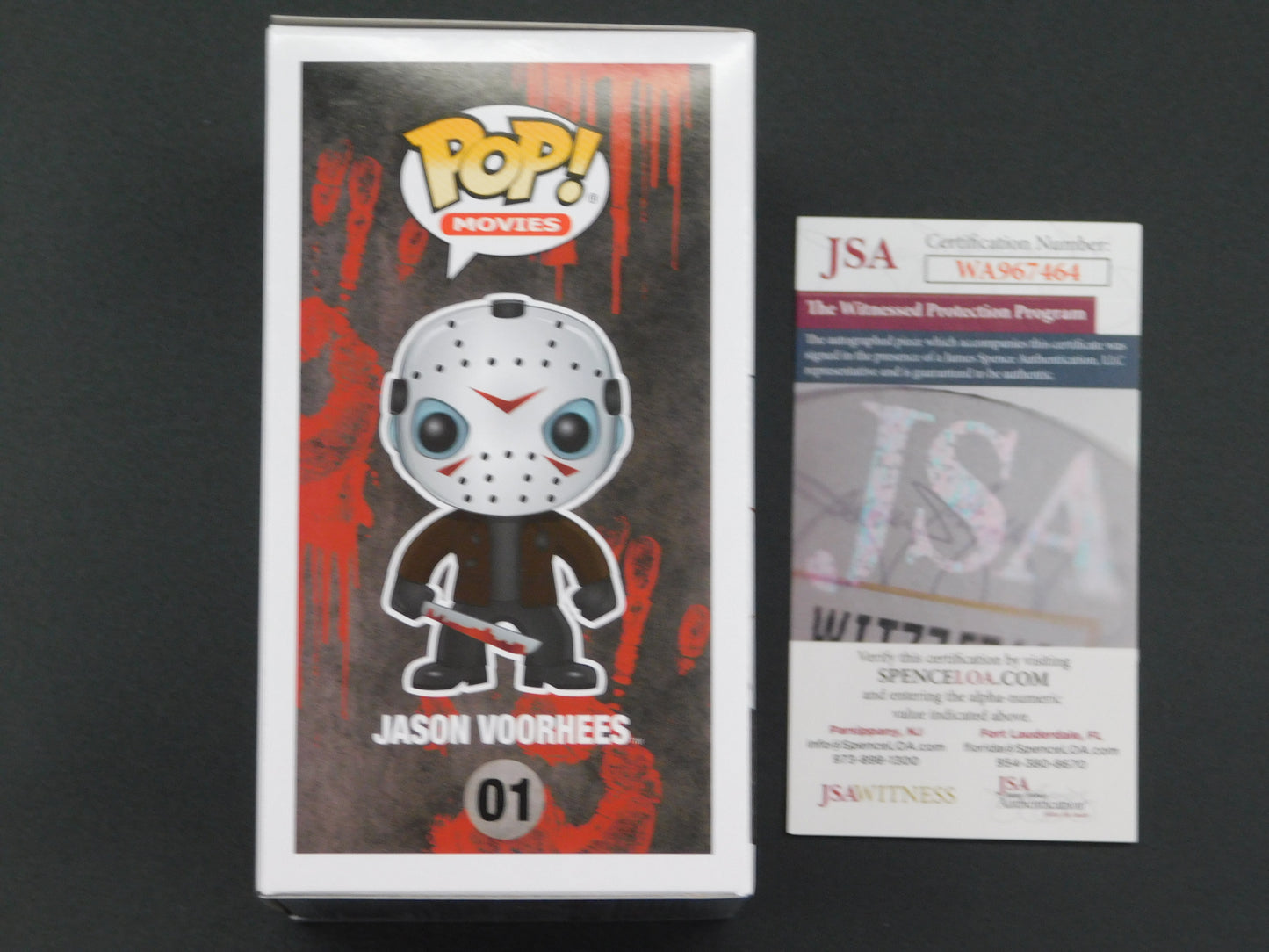 Ari Lehman Signed Autographed Vinyl Funko Pop! 01 Friday The 13th Jason Voorhees F Freddy JSA COA