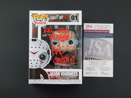 Ari Lehman Signed Autographed Vinyl Funko Pop! 01 Friday The 13th Jason Voorhees Kill For Mother JSA COA