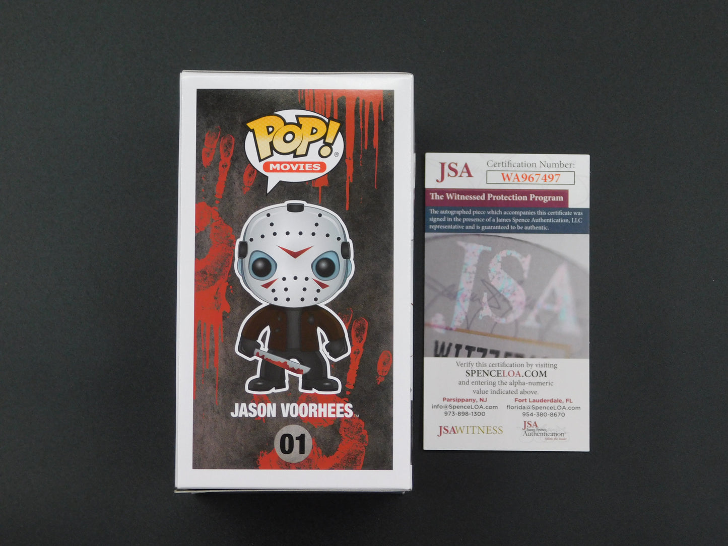 Ari Lehman Signed Autographed Vinyl Funko Pop! 01 Friday The 13th Jason Voorhees Kill For Mother JSA COA