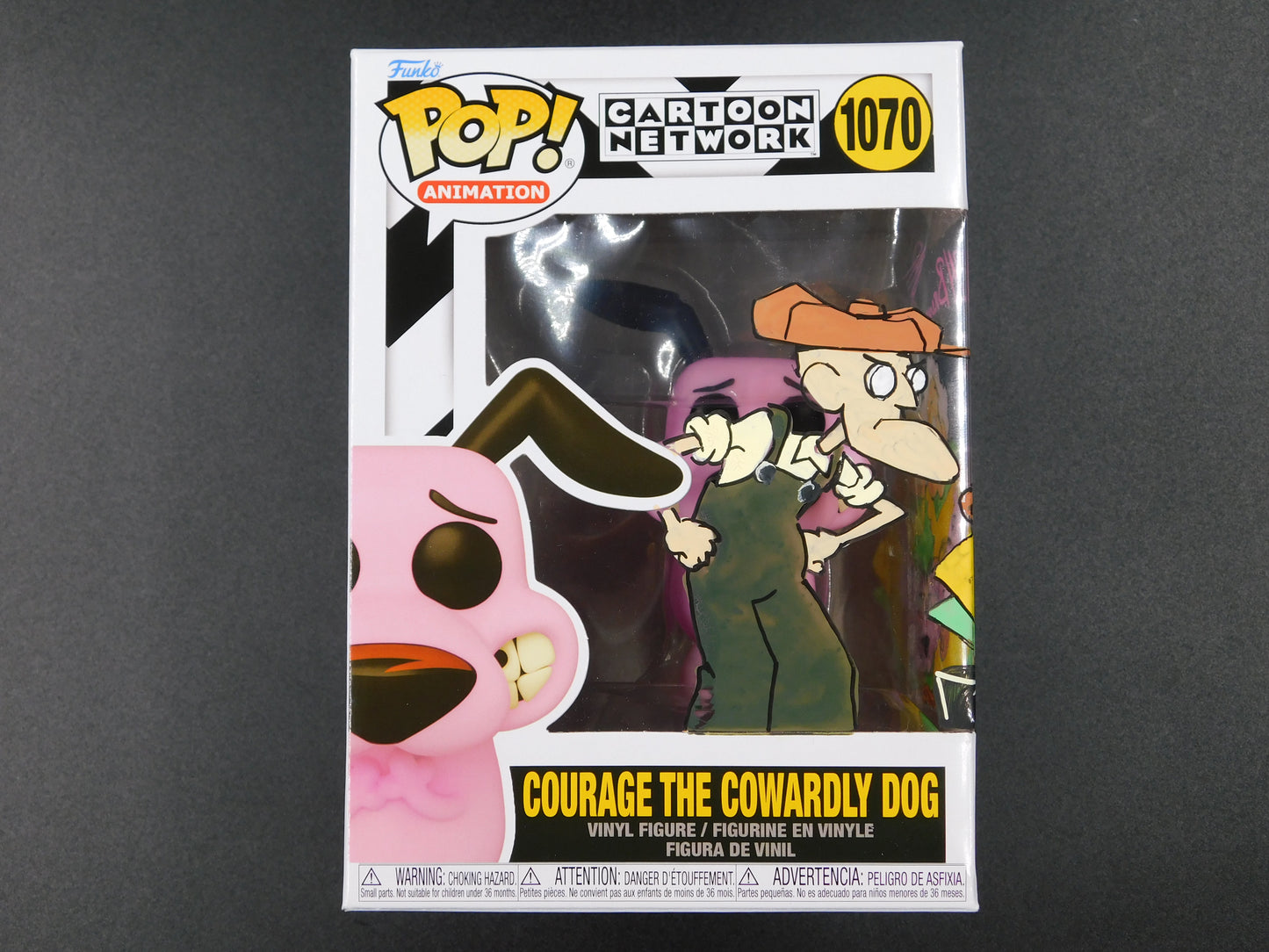 Jeff Brennan Remark Artwork Sketch Signed Funko Pop 1070 Courage The Cowardly Dog