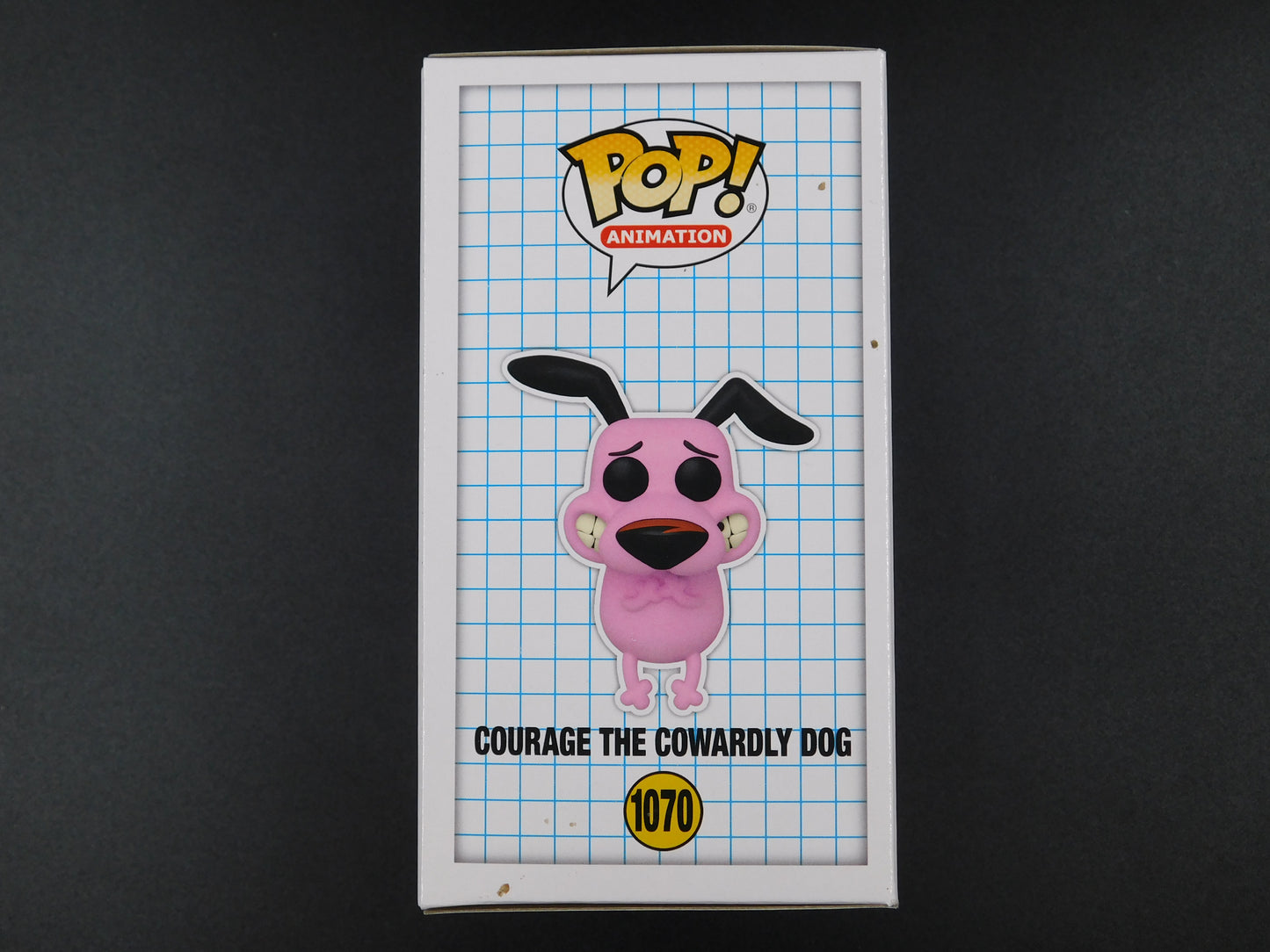 Jeff Brennan Remark Artwork Sketch Signed Funko Pop 1070 Courage The Cowardly Dog