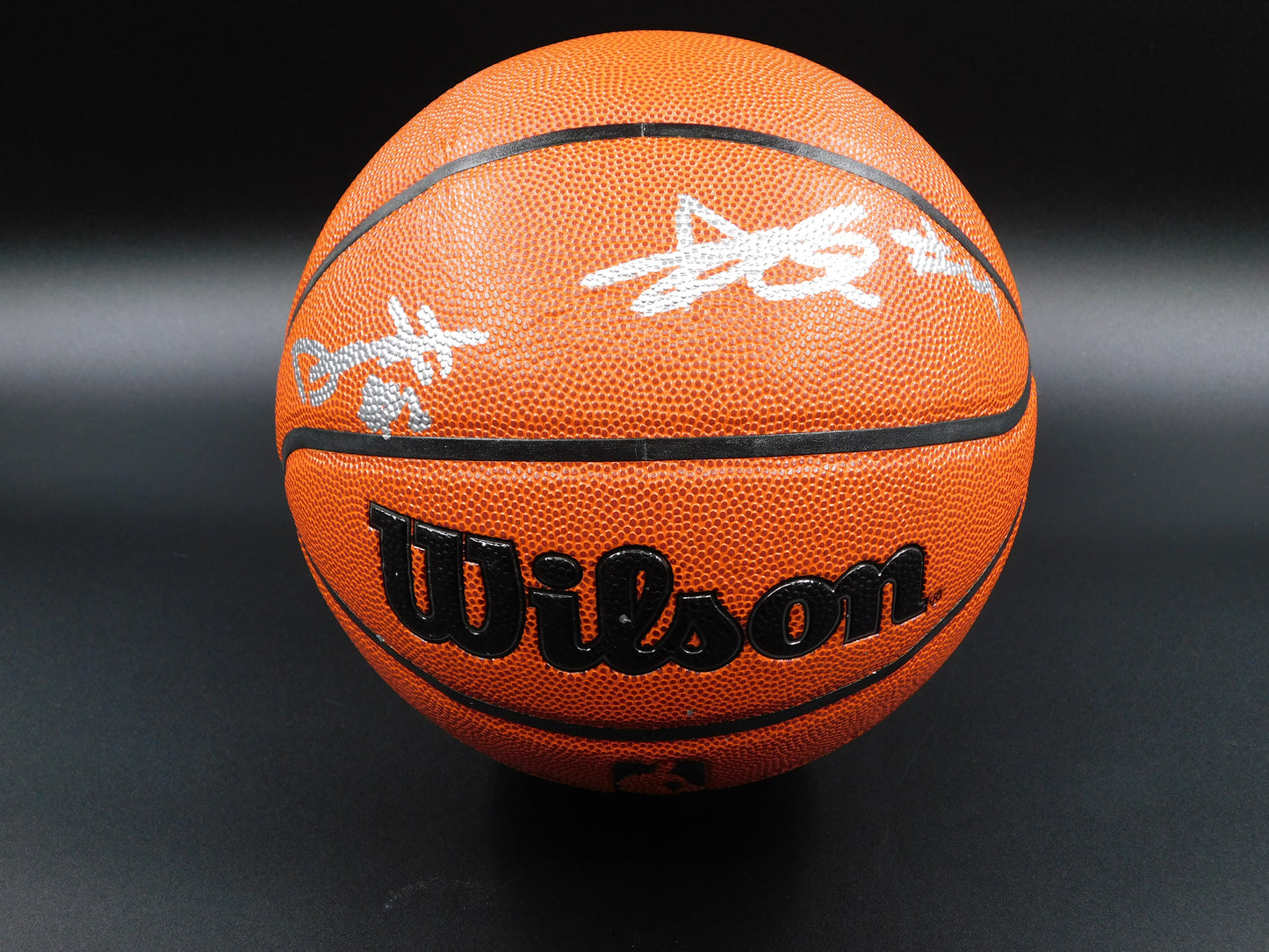 Ace Bailey & Dylan Harper Dual Signed Authentic Wilson Indoor/Outdoor NBA Basketball Rutgers Scarlet Knights JSA COA