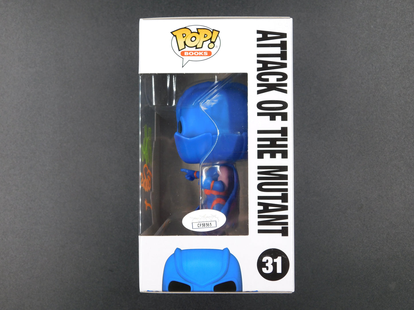 RL Stine & Tim Jacobus Dual Signed Funko Pop 31 Goosebumps Attack of The Mutant JSA COA