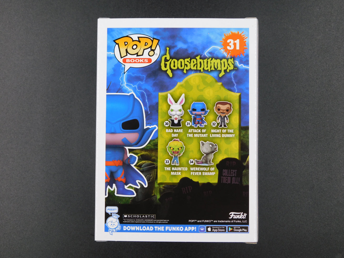 RL Stine & Tim Jacobus Dual Signed Funko Pop 31 Goosebumps Attack of The Mutant JSA COA