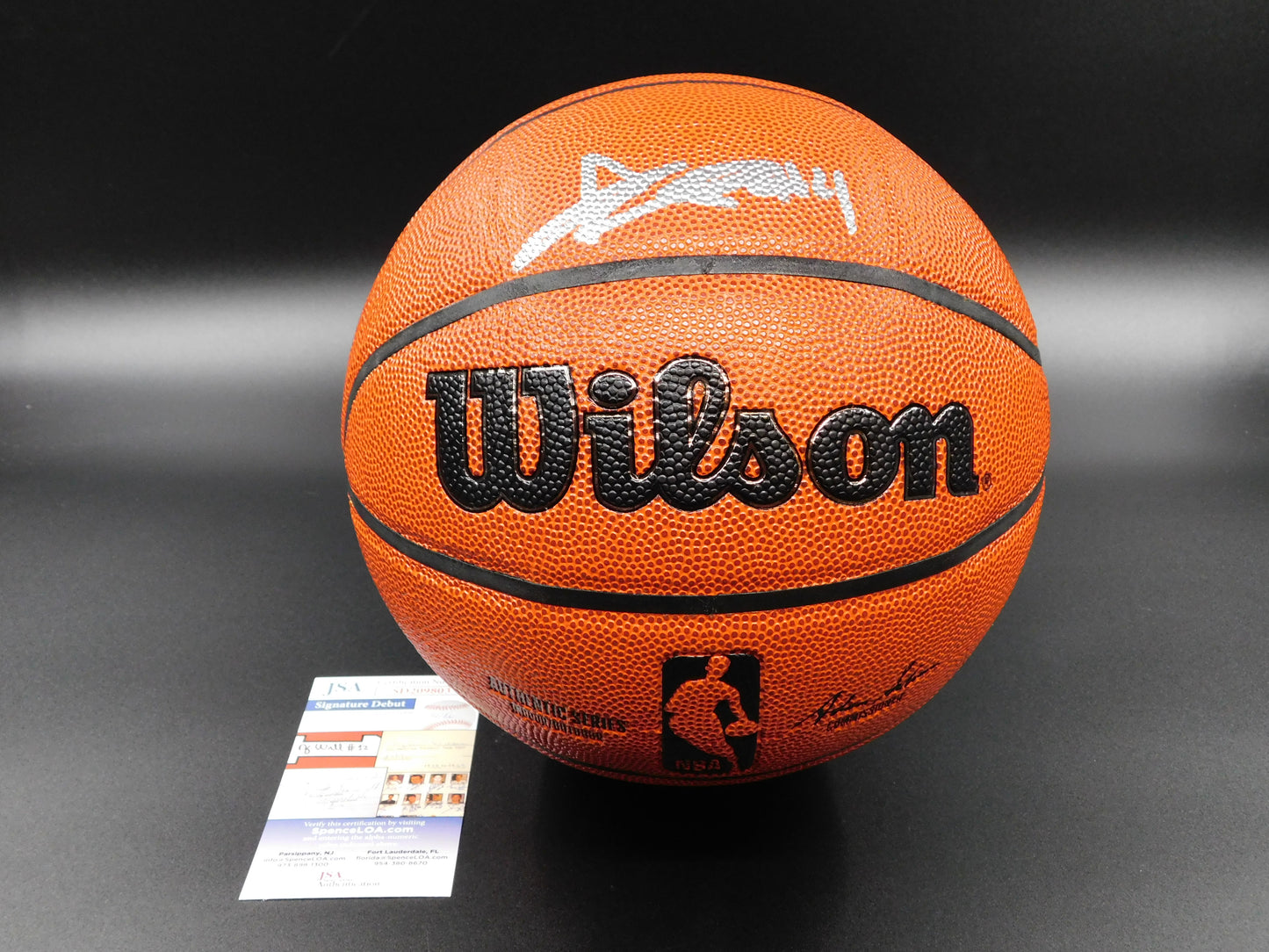 Ace Bailey Signed Authentic Wilson Indoor/Outdoor NBA Basketball Rutgers Scarlet Knights JSA COA