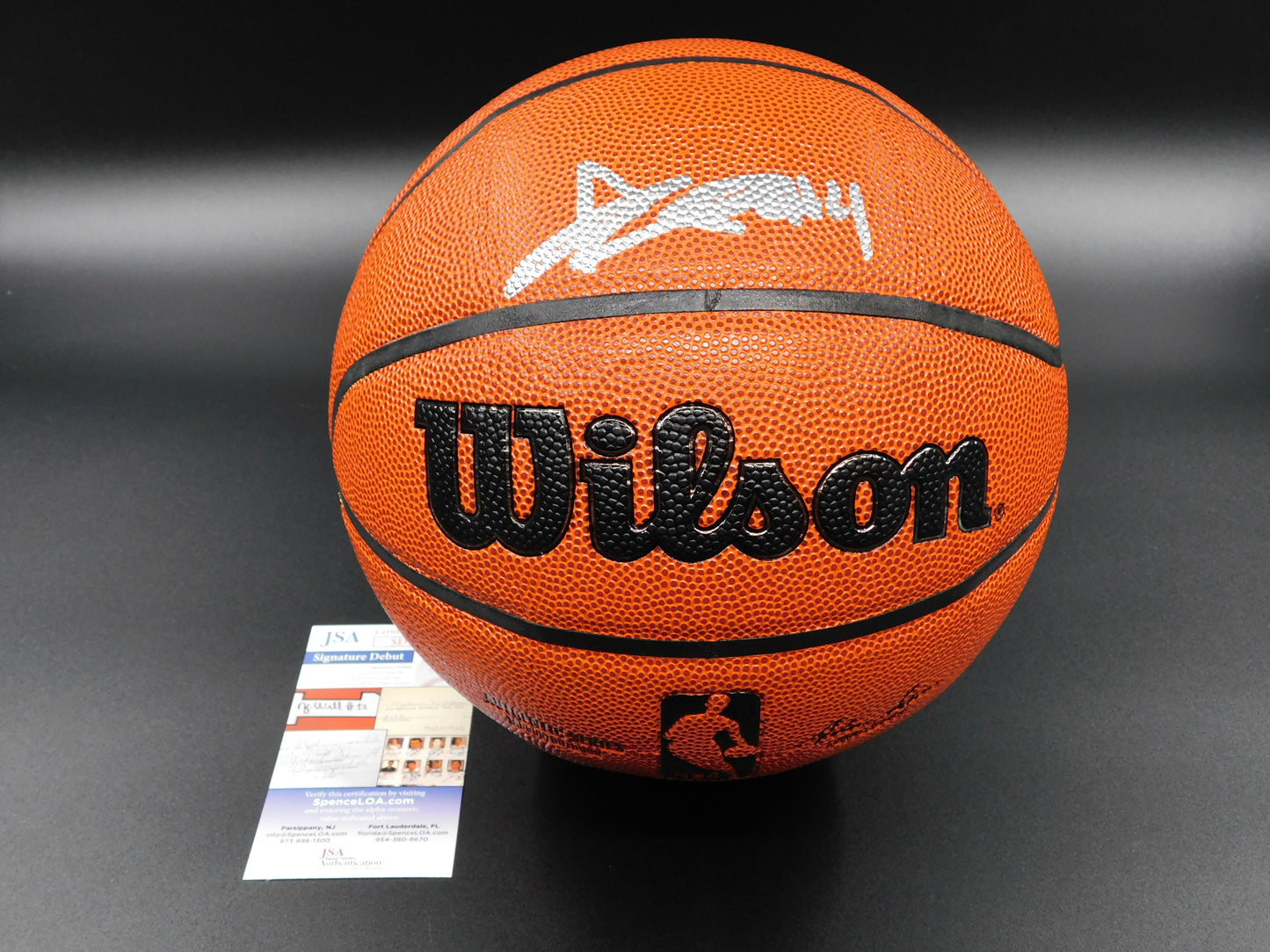 Ace Bailey Signed Authentic Wilson Indoor/Outdoor NBA Basketball Rutgers Scarlet Knights JSA COA