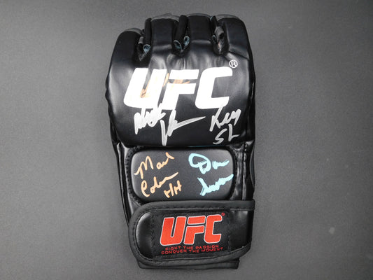 UFC Legends 5x Signed Autographed UFC Glove Shamrock Coleman Kerr Hughes Severn JSA COA