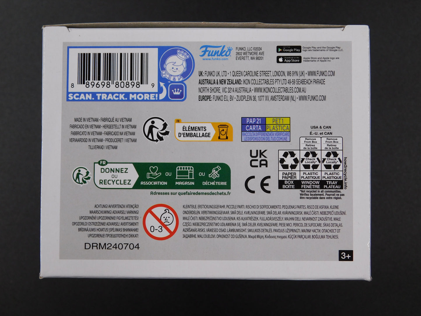 RL Stine & Tim Jacobus Dual Signed Funko Pop 30 Goosebumps Bad Hare Day JSA COA