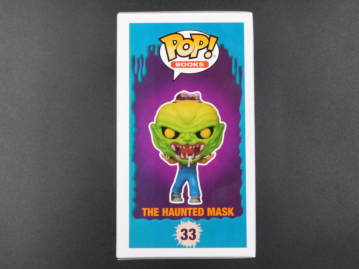 RL Stine & Tim Jacobus Dual Signed Funko Pop 33 Goosebumps The Haunted Mask JSA COA