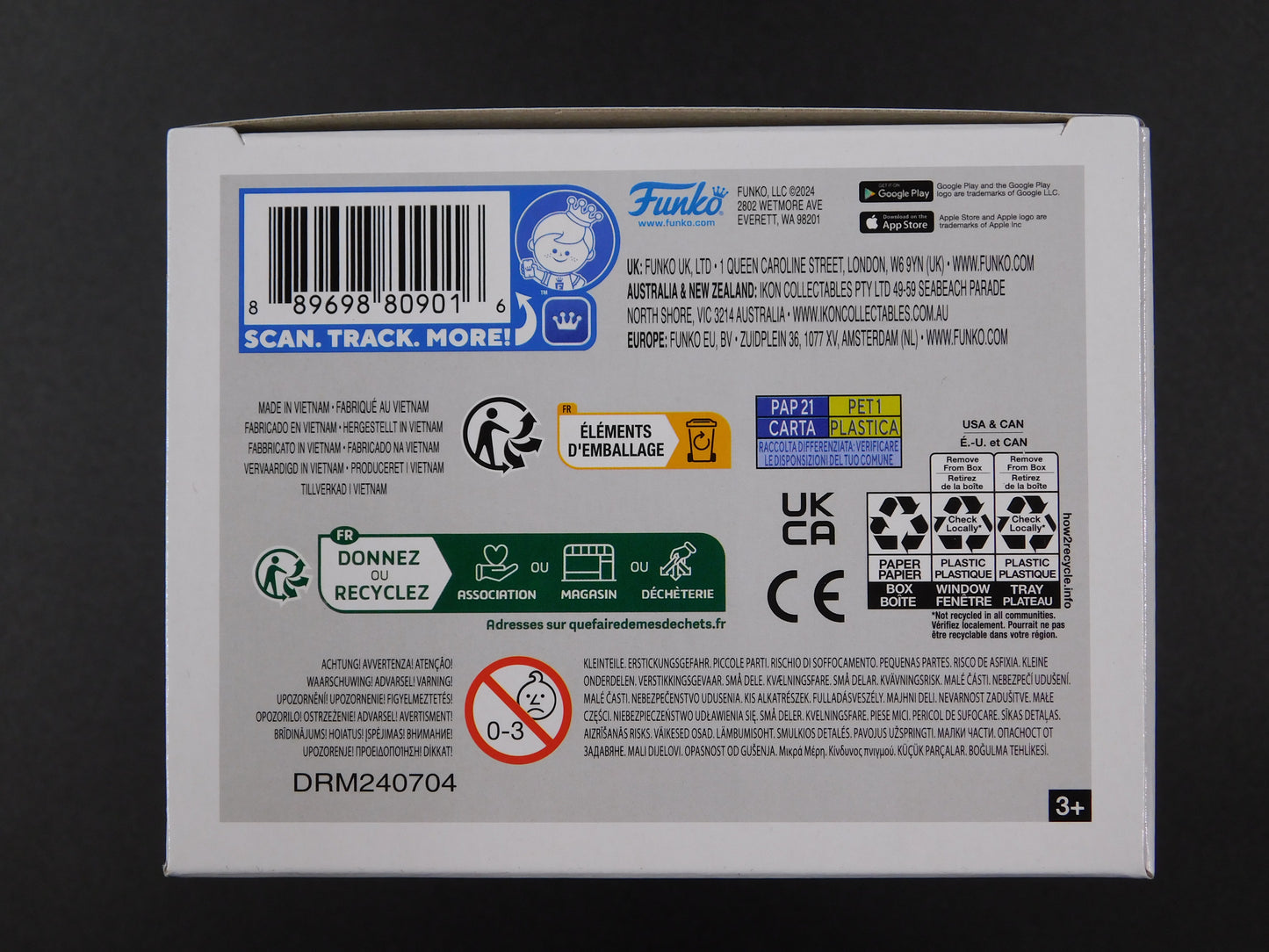 RL Stine & Tim Jacobus Dual Signed Funko Pop 33 Goosebumps The Haunted Mask JSA COA