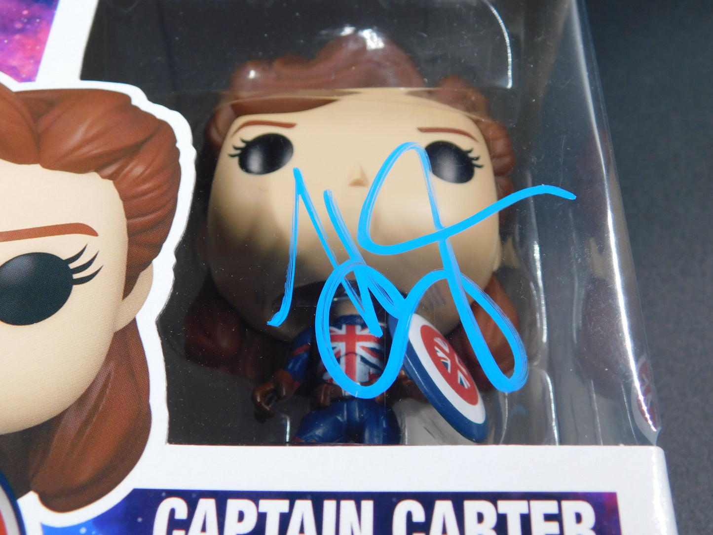 Hayley Atwell Signed Autographed Funko Pop 870 What If..? Captain Carter BAS COA