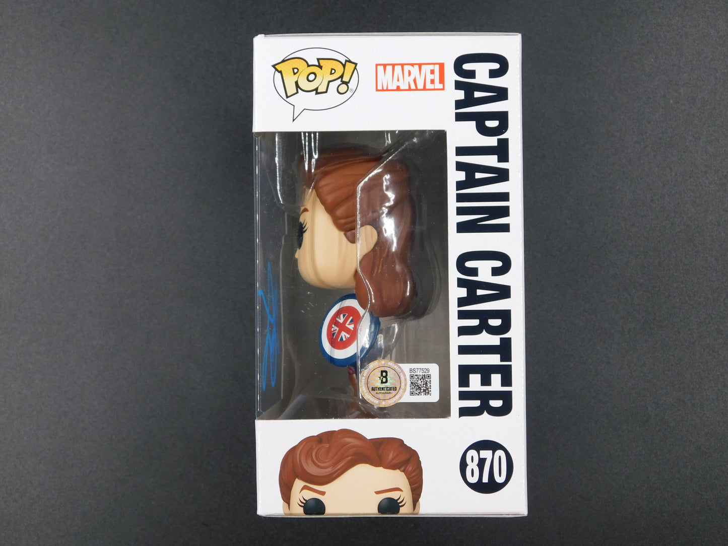 Hayley Atwell Signed Autographed Funko Pop 870 What If..? Captain Carter BAS COA