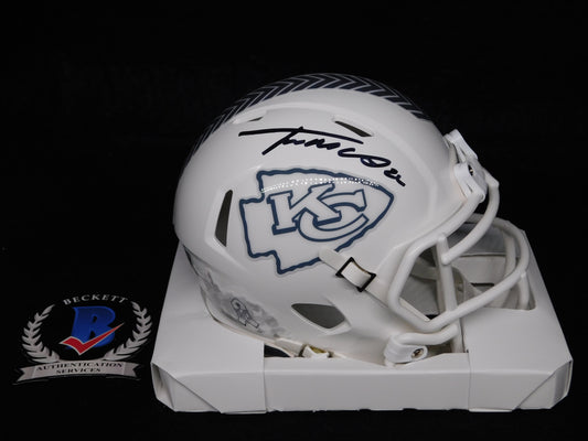 Trent McDuffie Signed Autographed Kansas City Chiefs 2024 STS Salute To Service Mini Helmet BAS COA