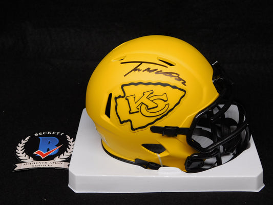 Trent McDuffie Signed Autographed Kansas City Chiefs Rave Mini Helmet BAS COA