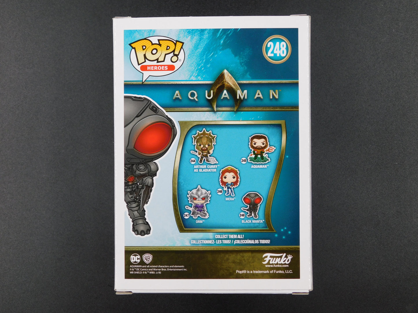 Yahya Abdul-Mateen II Signed Autographed Funko Pop 248 Black Manta Aquaman Walmart Exclusive JSA COA