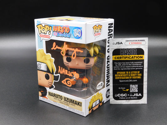 Maile Flanagan Signed Autographed Funko Pop 1843 Naruto Shippuden Uzumaki JSA COA