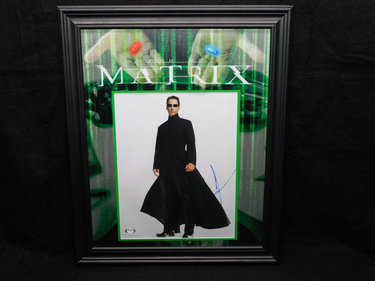 Keanu Reeves Signed Autographed Framed 11x14 Photo The Matrix Neo PSA DNA COA