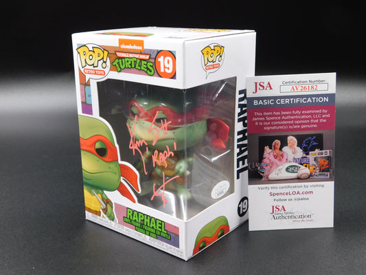 Ken Scott Signed Autographed Funko Pop 19 Raphael TMNT Teenage Mutant Ninja Turtles JSA COA
