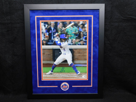 Luisangel Acuna Signed Autographed Framed 11x14 Photo New York Mets JSA COA A