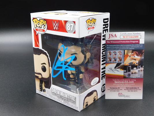 Drew McIntyre Signed Autographed Funko Pop 87 WWE RAW Smackdown JSA COA