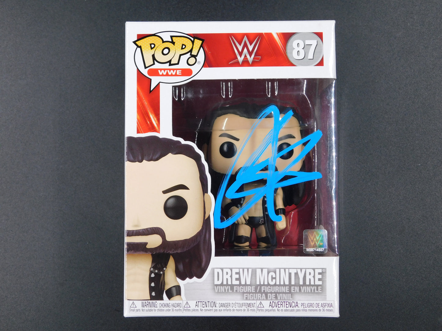 Drew McIntyre Signed Autographed Funko Pop 87 WWE RAW Smackdown JSA COA
