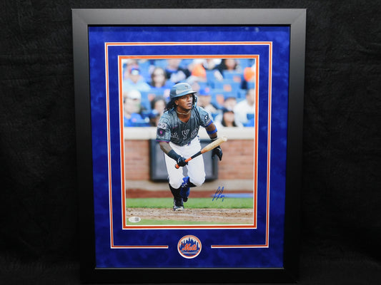 Luisangel Acuna Signed Autographed Framed 11x14 Photo New York Mets JSA COA C