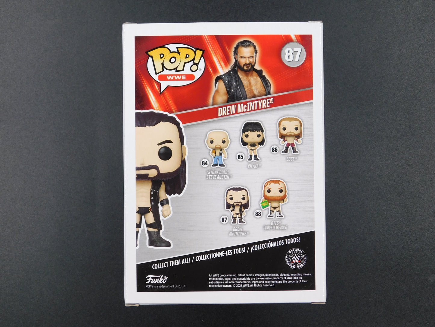 Drew McIntyre Signed Autographed Funko Pop 87 WWE RAW Smackdown JSA COA