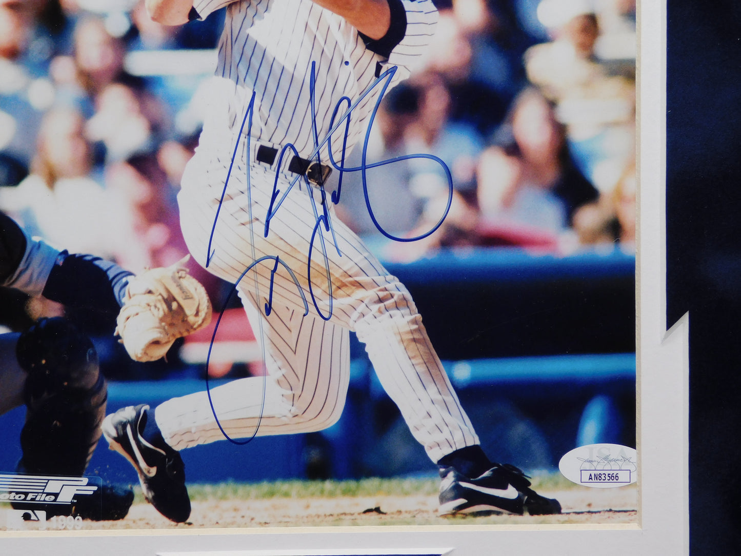 Tino Martinez Signed Autographed Framed 8x10 Photo New York Yankees JSA COA