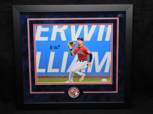 Steven Kwan Signed Autographed Framed 11x14 Photo Cleveland Guardians JSA COA
