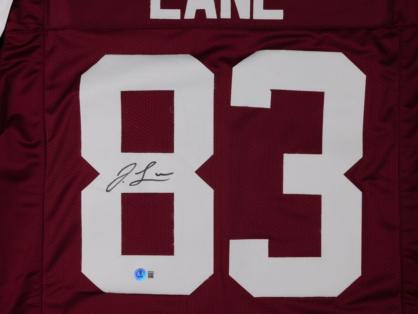 Jaylin Lane Signed Autographed Virginia Tech Hokies Maroon TB  Football Jersey BAS COA