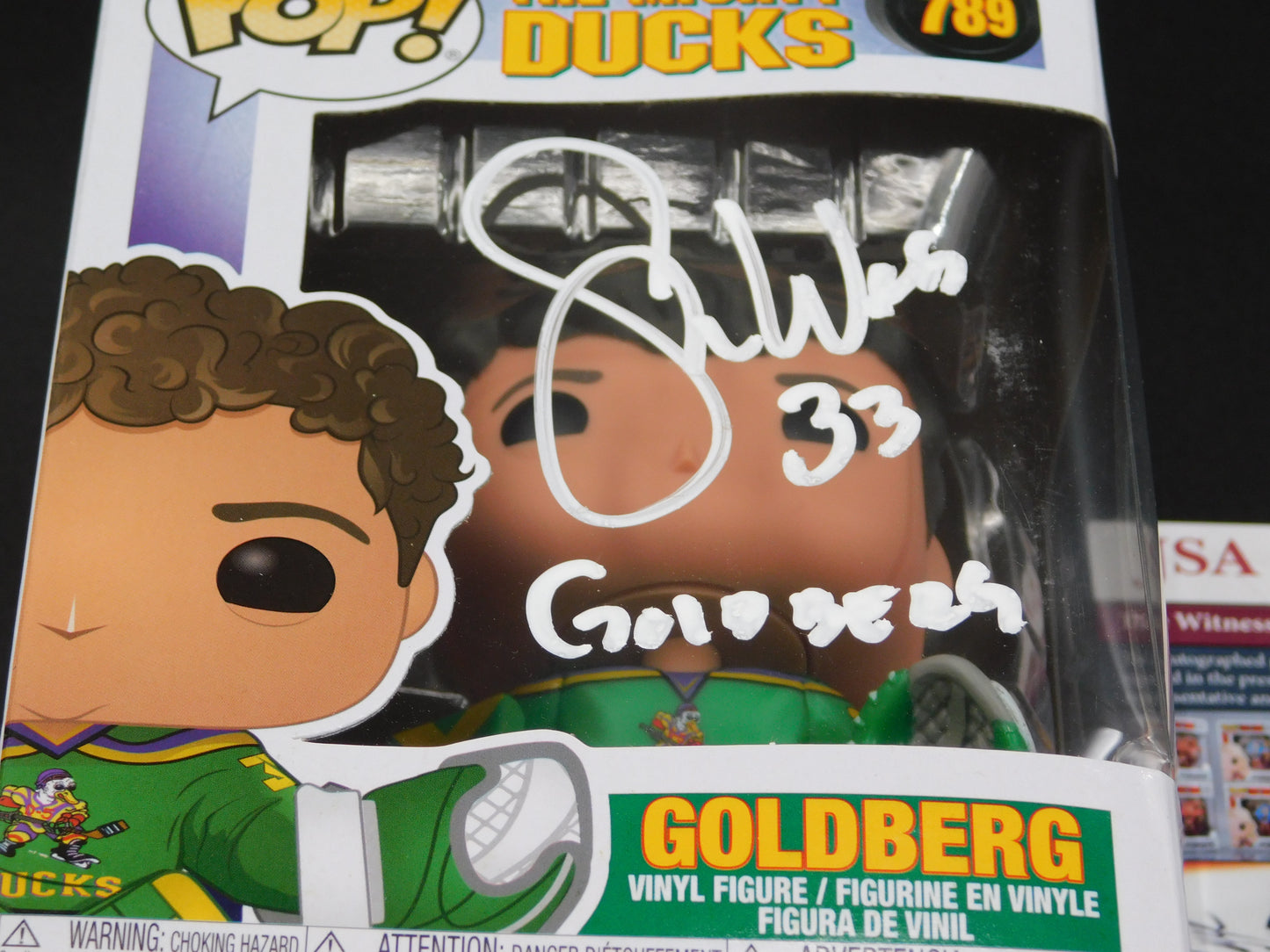 Shaun Weiss Signed / Autographed Vinyl Funko Pop! 789 The Mighty Ducks Goldberg JSA COA