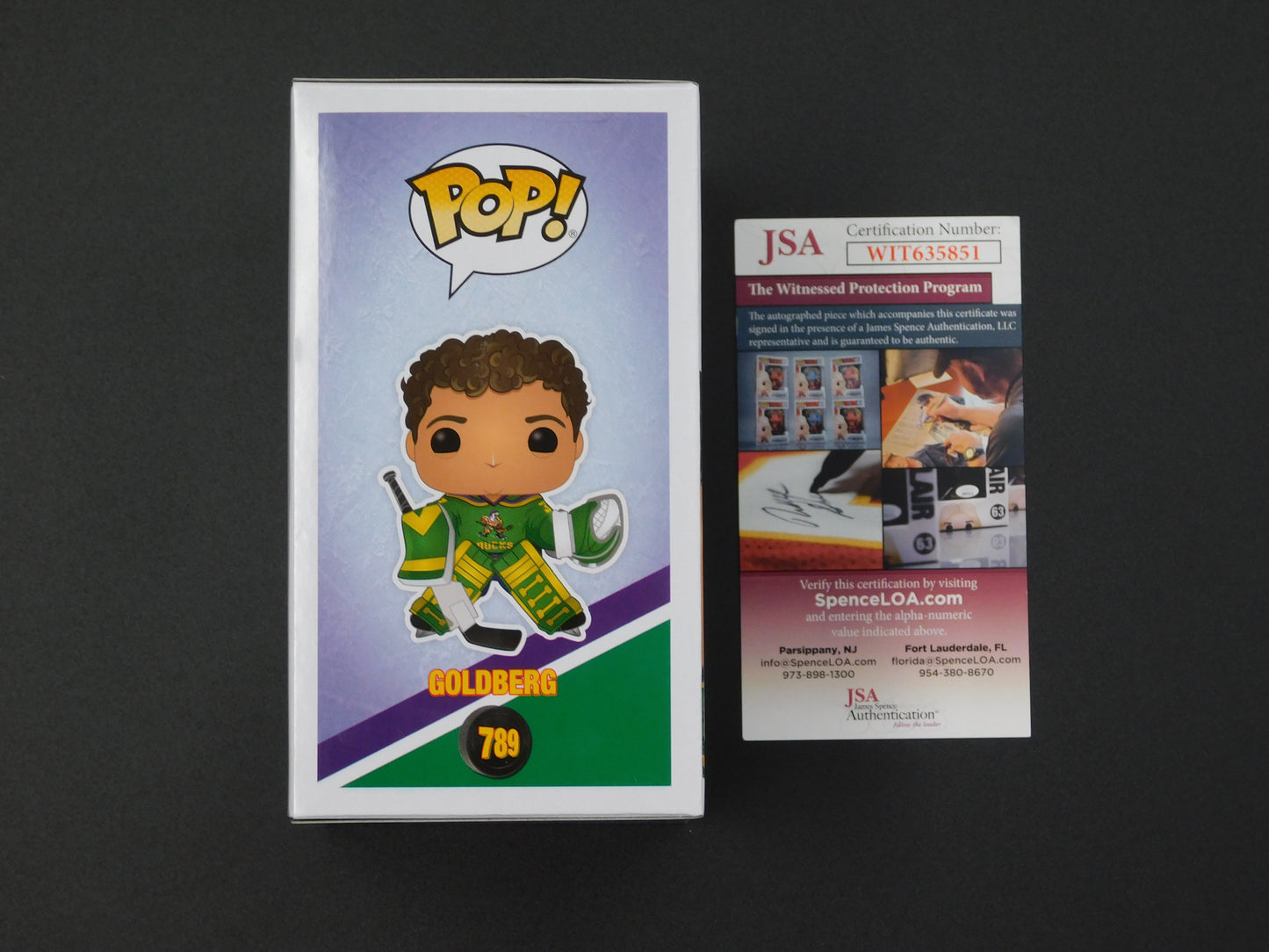 Shaun Weiss Signed / Autographed Vinyl Funko Pop! 789 The Mighty Ducks Goldberg JSA COA